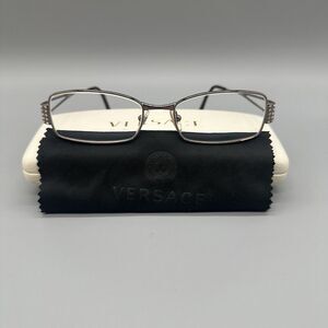 Versace MOD. 1117-B 1013 Eyeglasses Frames Only 51-17 135 Italy With Hard Case